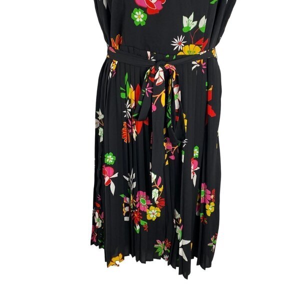 Modcloth Dress Renewed Vision Floral Sleeveless Tie Front Women's‎ Large - Picture 5 of 8